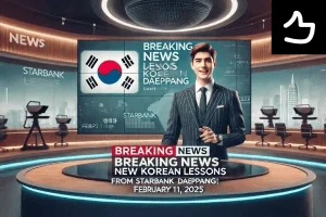 Breaking News: New Korean Lessons from Starbank Daeppang!